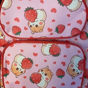 Strawberry Hamster Kids Backpack